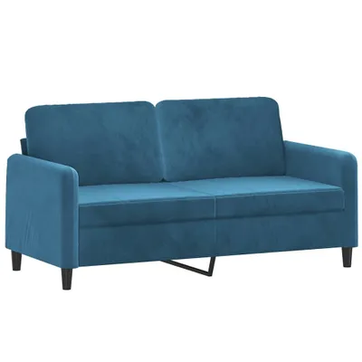 Produktbild von 2-Sitzer-Sofa Blau 140 cm Samt