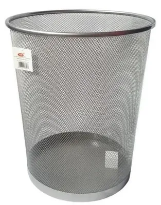 Zdjęcie produktu dla Kosz okrągły duży srebrny - NET
