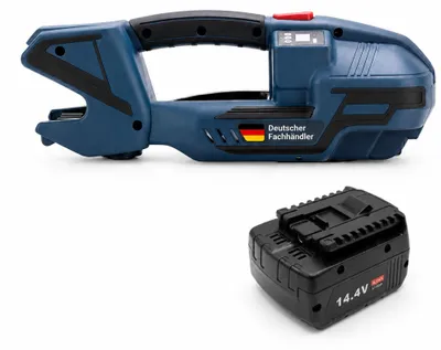 Produktbild von Lastwerk V2 Akku Umreifungsgerät für PP & PET Band 13–16 mm – Elektrisches Hand Umreifungsgerät mit 4000 mAh Akku, 3200 N Spannkraft, Halbautomatische Verpackungsmaschine