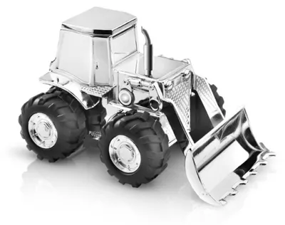 Obrázek produktu pro Zilverstad pokladnička na peníze traktor 14x8x9cm postříbřená, odolná proti dehtování