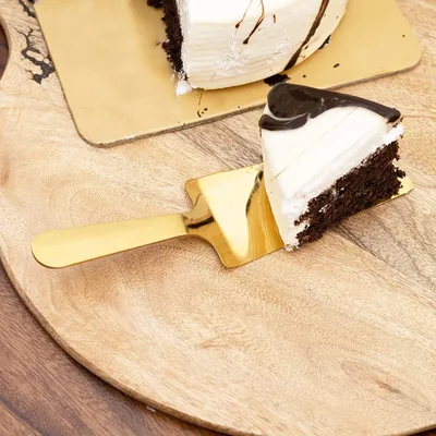 Produktbild von Goldfarbener Kuchenspaten - Edelstahl