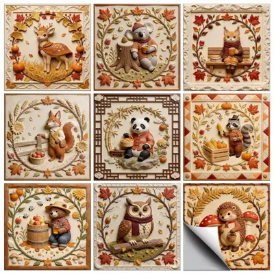 Immagine prodotto di Set di 72 adesivi in PVC con motivi animali