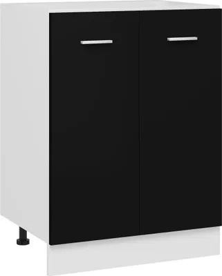 Produktbild von "im Angebot" Unterschrank Lyon Schwarz 60x46x81,5 cm Holzwerkstoff - Küchenschränke CC20547