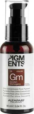 Produktbild von Alfaparf Milano Pigments Color konzentrierte Tropfen mit Farbpigmenten Golden Mahagony 90 ml