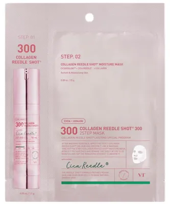 Image de VT COSMETICS - Masque en deux étapes Collagen Reedle Shot 300 (1 unité) - Soin du visage en deux étapes