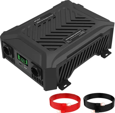 Produktbild von Spannungswandler - DC-AC Wechselrichter - 12V/24V auf 220V - Für Auto & LiFePO4 - Spitzenleistung 4000 W - EU-Steckdose
