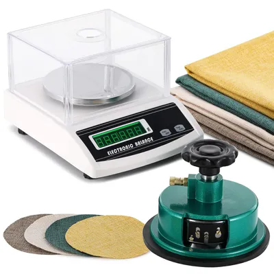 Präzisionswaage 1000 g/0,01 g mit Stoffschneider 100 cm²