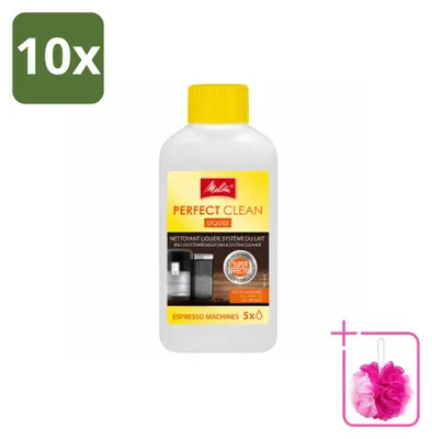 Produktbild von 10 x Melitta Perfect Clean Melksystemreiniger für Kaffeevollautomaten 250 ml - Sparpackung - 10 Stücke