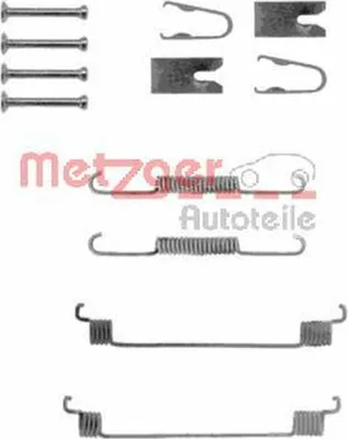 Produktbild von METZGER Zubehörsatz Bremsbacken 105-0789 Hinten für FIAT PUNTO (188)