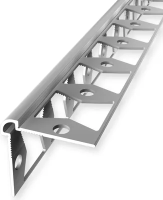 Produktbild von Wandprofil 25 x 25 x 2700 mm Einfasshöhe 2 mm Tapetenprofil Aluminium eloxiert Glatt Geschlossen Gestanzt Silber Küberit