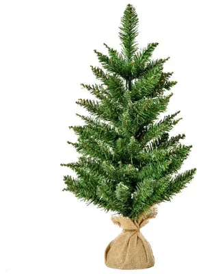 Image de Arbre de Noël artificiel de 60 cm avec 70 branches - Modèle de table | Couleur : Vert | Dimensions : 44 x 44 x 60 cm