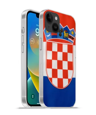 Produktbild von MuchoWow® Handyhülle Schutzhülle Hülle für Apple iPhone 14 Plus - Soft case Foto der kroatischen Flagge Silikon Softcase Handy Hülle - Abbildung