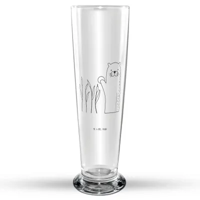 Produktbild von Mr. & Mrs. Panda Trinkglas Otter Stein - Transparent - Geschenk, Neugierig, Bierbecher, Bierglas, Bier Glas, Seeotter, Grüßen, Pflanzen, Glasbierglas, See, Glasbecher