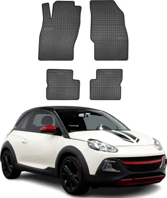 Produktbild von 2012-2019 Opel Adam Fußmatten Gummi Schwarz 4 tlg