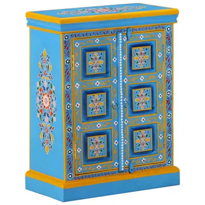 Produktbild von Sideboard Massivholz Mango Türkis Handbemalt