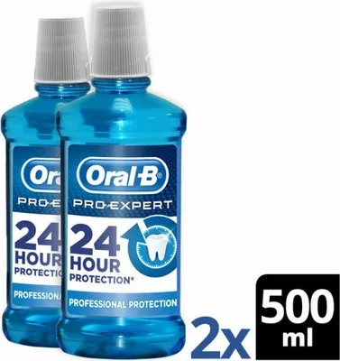 Immagine prodotto di Oral-B Pro-Expert Collutorio Professionale Protezione 500ml Set 2 Pezzi