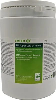 Produktbild von Emiko EM Super Cera C Pulver 500g verbessert die Eigenschaften des Bodens