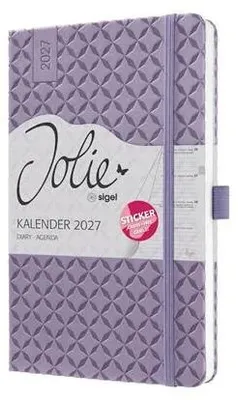 Produktbild von Wochenkalender Jolie 2027 Hardcover ca. A5 Lavender Purple 174 Seiten