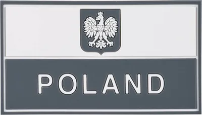 Produktbild von Helikon-Tex Polnischer Banner-Patch (90 x 50 mm) – PVC – in mehreren Varianten erhältlich, Farbe:Grey