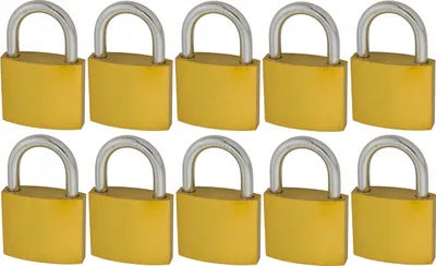 Produktbild von Hängeschloss 50 Mm FEINZ Gleichschließend Für 1 Schlüssel Gusseisen 10X