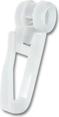 Produktbild von 100x Gardinenrollen, Gardinenröllchen, Gardinengleiter mit verschließbarem Faltenlegehaken, 8mm Durchmesser