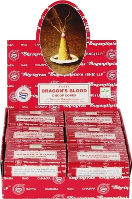 Produktbild von Satya - Räucherkegel, Drachenblut 144er-Pack SD3927 (Einheitsgröße) (Braun)