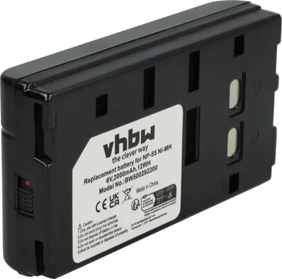 Produktbild von vhbw Akku Ersatz für Sony NP-68, NP-66, NP-55, NP-33, NP-99, NP-98, NP-90, NP-78, NP-77 für Videokamera Camcorder (2000 mAh, 6 V, NiMH)