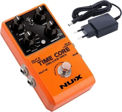 Productafbeelding van Nux Time Core Deluxe MKII delay-effect pedaal met netadapter