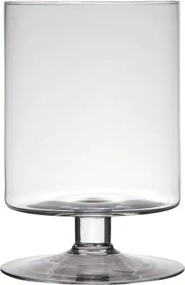 Produktbild von Transparentes Glasgefäß mit Fuß für Pflanzen oder als Windlicht