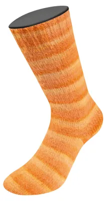 Produktbild von Lana Grossa - Cosy Socks Soft Stripes 0112 blassorange mandarin orange