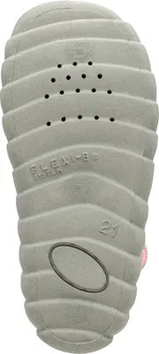 Produktbild von Fischer Kinder Hausschuh Mädchen mit Giraffen-Motiv und Klettverschluss 541555, Größe:22 EU, Farbe:Rosa