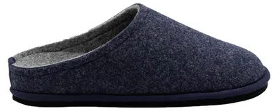 Produktbild von LOEWENWEISS Lowenweiss Easy Bicolore - Handgefertigte Hausschuhe aus gekochter Wolle - Blau/Grau BLAU 47