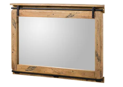 Immagine prodotto di MASSIVMOEBEL24 | specchio in legno di Mango 114x6x80 mango naturale laccato RAILWAY