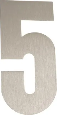 Produktbild von Hausnummer Edelstahl satiniert 5" 160 mm"
