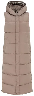 Produktbild von camel active Damen Lange Steppweste aus recyceltem Polyester Braun, womenswear-3