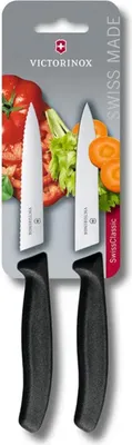 Produktbild von Victorinox Swiss Classic Gemüsemesser Set 2-teilig - Schwarz