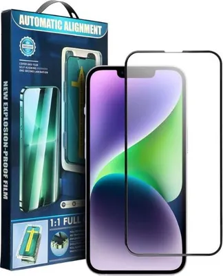 Immagine prodotto di vetro protettivo 5D per iPhone 13 / 13 Pro / 14 + applicatore