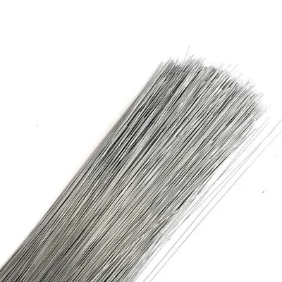 Stumpfdraht für Floristik, 200 Stück, 7 Zoll, 30 Gauge, Silber