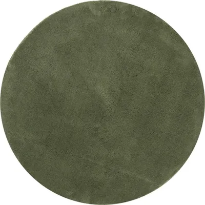 Produktbild von vidaXL Teppich HUARTE Kurzflor Weich und Waschbar Waldgrün Ø 160 cm