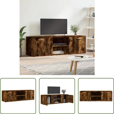Produktbild von The Living Store TV-Schrank Räuchereiche 120x34x37 cm Holzwerkstoff