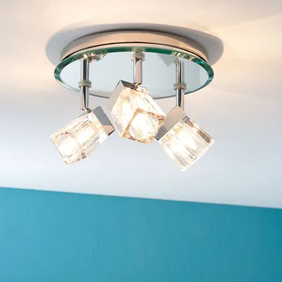 Obrázok produktu pre WallCeiling Trabani IP44 3x20W G9 Chrom/Transparent 230V Kov/Sklo