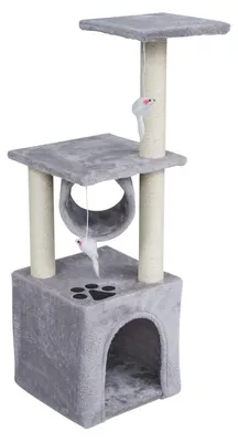 Obrázek produktu pro Rebel RA-1002 Škrabadlo pro kočky 30 x 30 x 92 cm, šedé