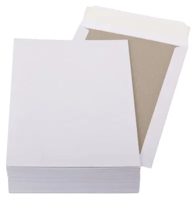 Produktbild von Papprückwandtaschen C5 weiß 162 x 229 mm ohne Fenster 100 Stück
