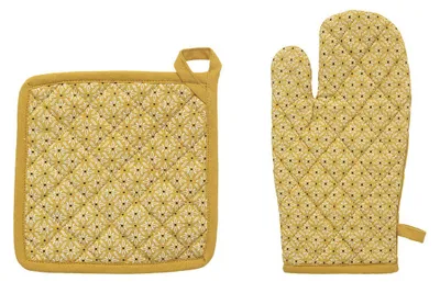 Produktbild von Handschuh topflappen "paty" senfgelb h20cm - Atmosphera créateur d'intérieur