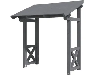 Produktbild von SKAN HOLZ Vordach Paderborn 4 grau 242x156 cm