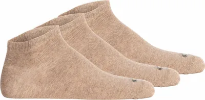 Produktbild von camel active Herren Sneakersocken, 3er Pack - Basic Socken, Baumwolle Beige 39-42