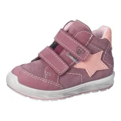 Produktbild von RICOSTA Boots KIMI von PEPINO im angesagten Design für coole Kids echt Leder Klettverschluss Mädchen pflaume Lila/Rosa Stern Größe 22