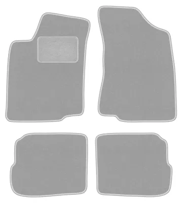 Productafbeelding van Velours automatten voor Volkswagen Passat B4 1993-1997 (stationwagen/sedan) – 4-delig, grijs, op maat – Wielganizator OSLO