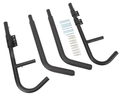 Image de Support de rangement pour kayak, modèle double, polyvalent, gain de place, robuste, à fixer au mur, pour bateau, camping-car, garage