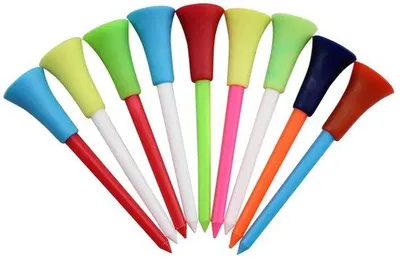 Immagine prodotto di Go Go Gadget – T-holder per golf – Accessori per golf – Riutilizzabili – 83 mm – 1 set da 10 pezzi – Multicolore